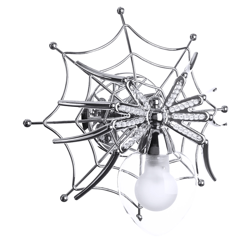 Бра Паук с паутиной Spiders lamp  Серебряный в Перми | Loft Concept 