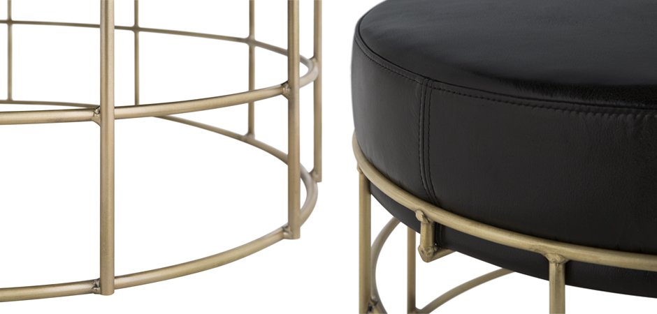 Пуф Cage Rods Gold 80 Пуф Cage Rods Gold 80 - Loft-Concept в Перми