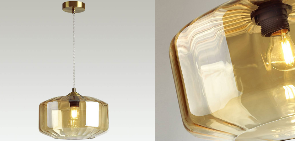 Подвесной светильник Multicolored Glass Amber Подвесной светильник Multicolored Glass Amber - Loft-Concept в Перми