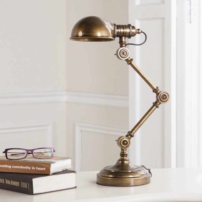 Настольная лампа Brass Steampunk Table Lamp Бронза в Перми | Loft Concept 