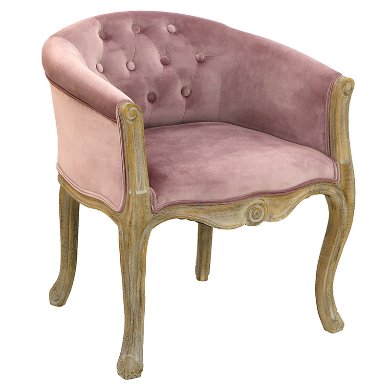 Кресло French Provence Armchair Roderic pink Розовый пастельный в Перми | Loft Concept 