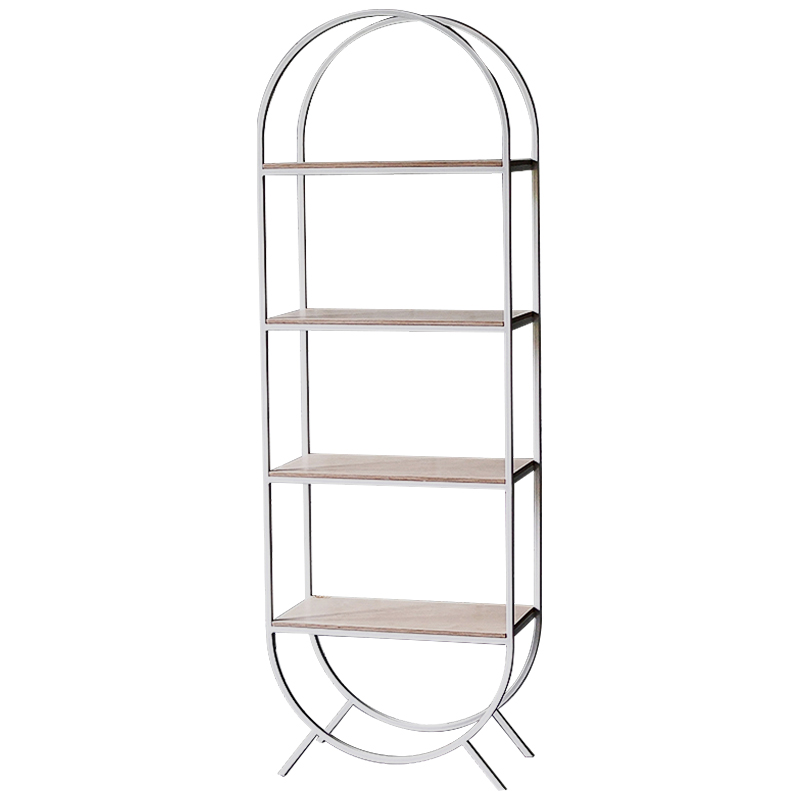 Стеллаж Lugo Industrial Metal Rust Rack Древесина Белый в Перми | Loft Concept 