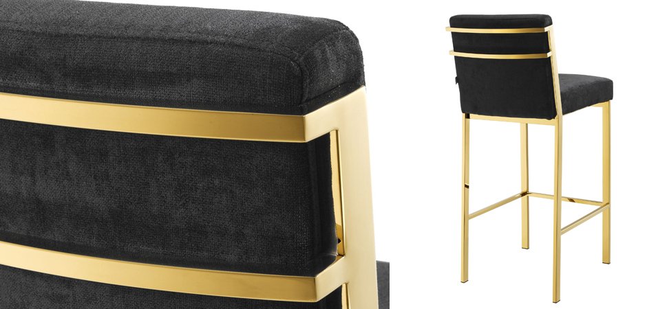 Барный стул Eichholtz Bar Stool Scott Gold Барный стул Eichholtz Bar Stool Scott Gold - Loft-Concept в Перми
