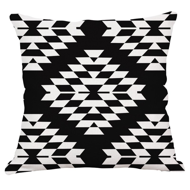 Декоративная подушка Black and White Pattern #3 Черно-белый Декоративная подушка Black and White Pattern #3 Черно-белый в Перми | Loft Concept