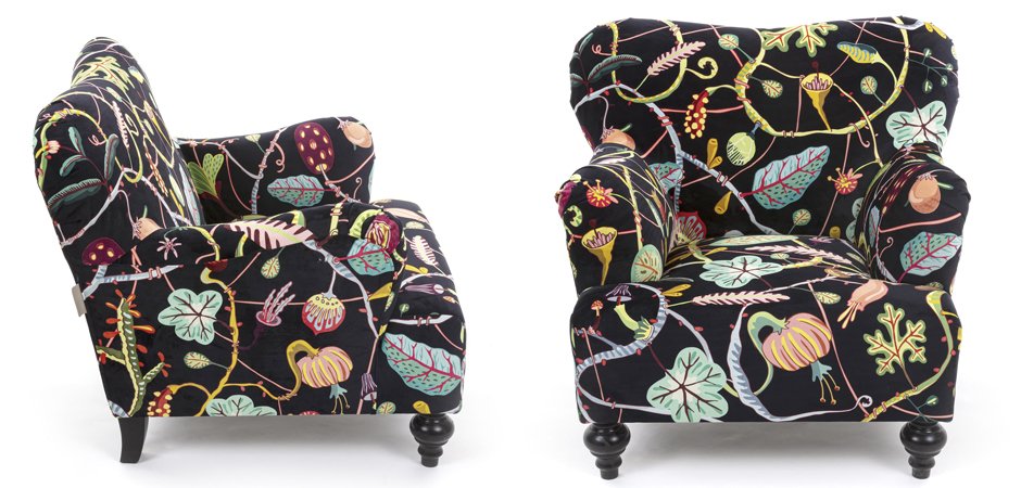 Кресло Seletti Armchair Botanical diva black Кресло Seletti Armchair Botanical diva black - Loft-Concept в Перми