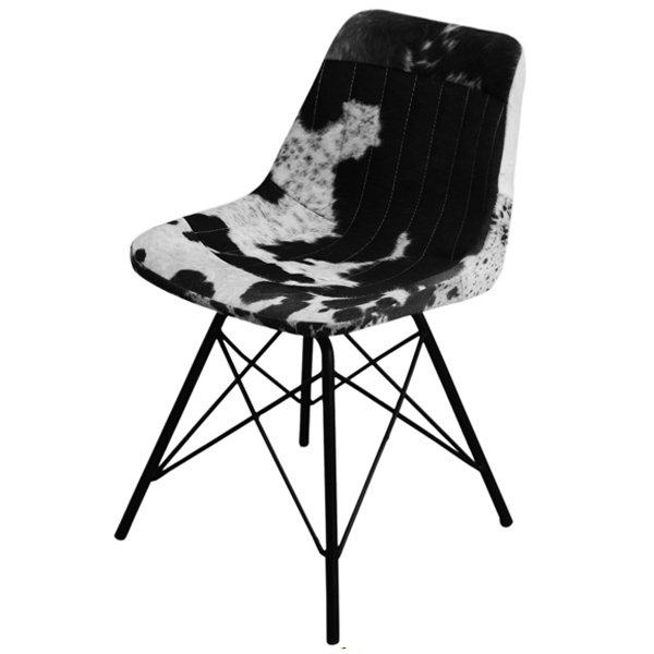 Стул Stlye Cowhide Chair Черно-белый в Перми | Loft Concept 