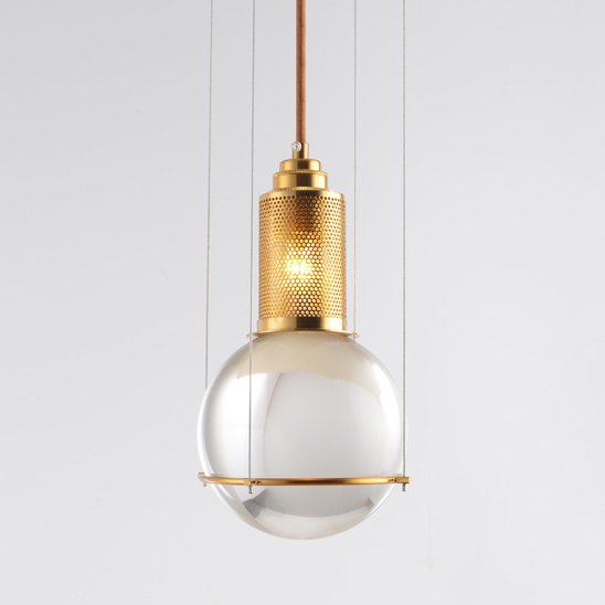 Подвесной светильник CARLYLE COLLECTIVE RAIN DROP PENDANT Латунь Прозрачное Стекло в Перми | Loft Concept 