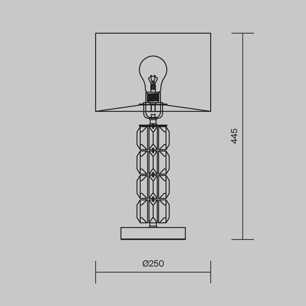 Настольная лампа Cut Stone Base в Перми