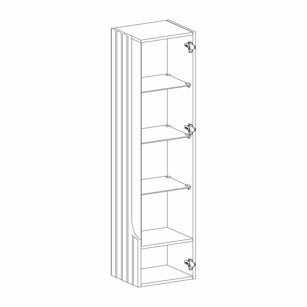 Витрина навесная Expanses of Beauty правое открывание в Перми