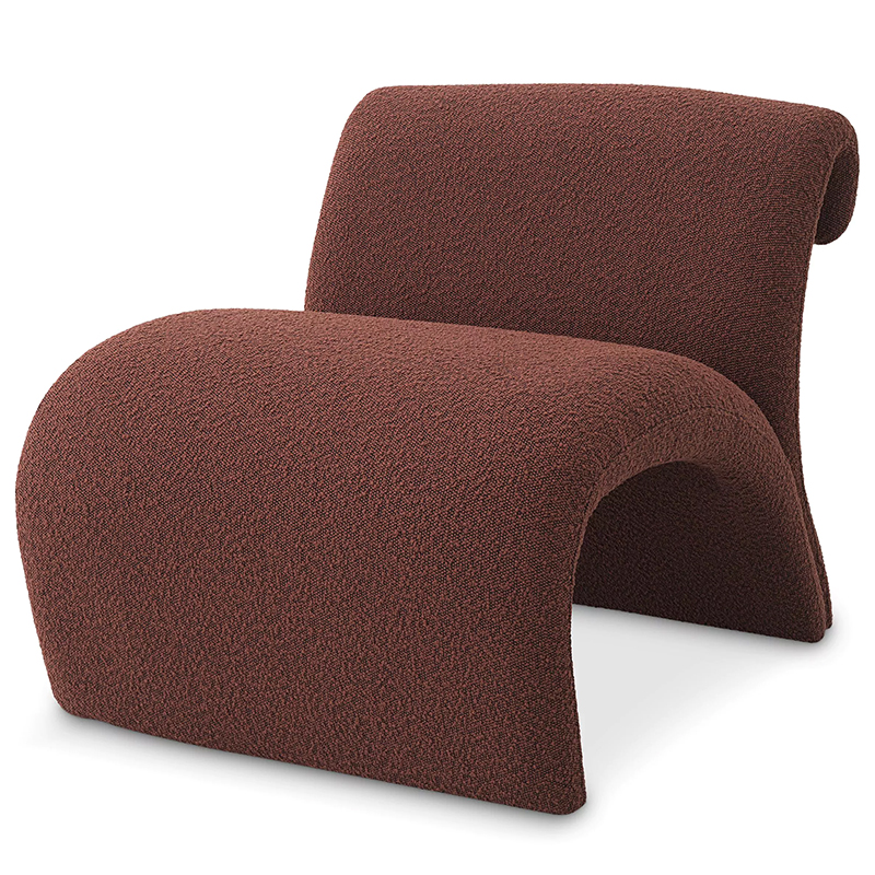 Кресло Eichholtz Chair Vignola Boucle Rouge Бургундский красный в Перми | Loft Concept 