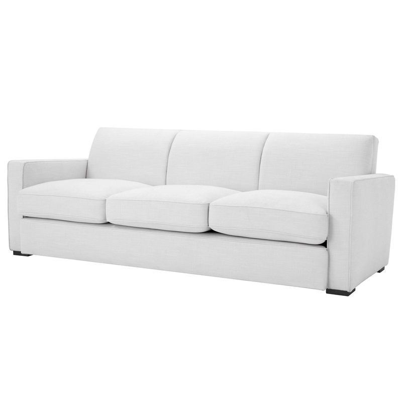 Диван Eichholtz Sofa Edmond white Белый Черный в Перми | Loft Concept 