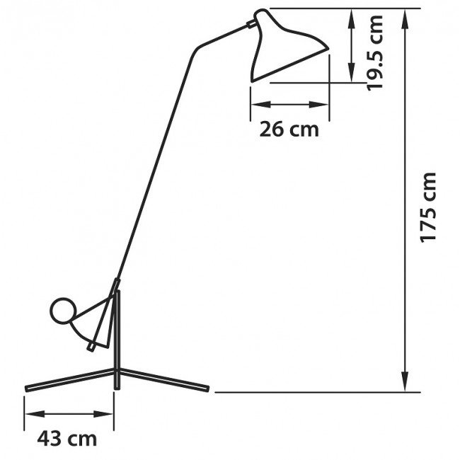 Торшер Lampara Tripod Floor Lamp в Перми