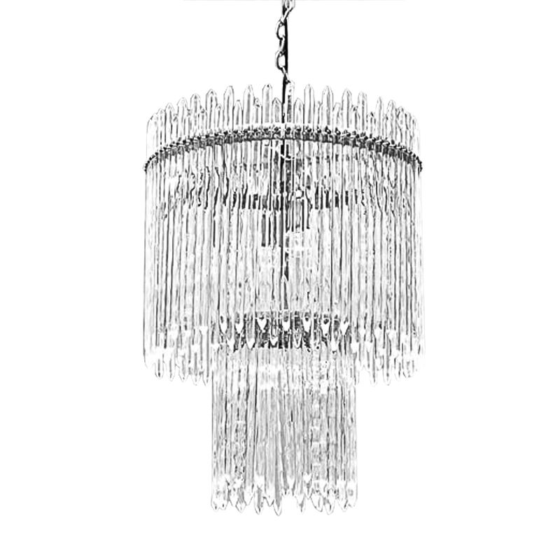 Люстра Icicles Chandeliers Хром Прозрачный в Перми | Loft Concept 