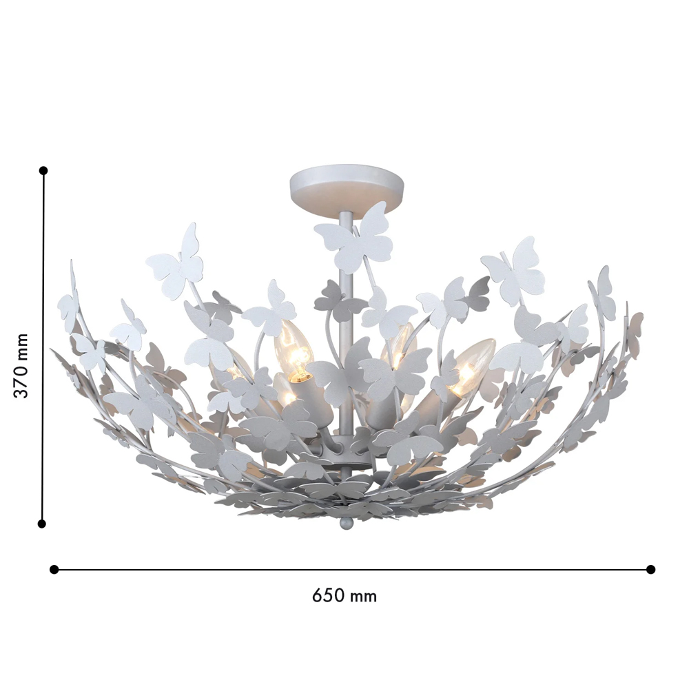 Потолочный светильник с абажуром оформленным в виде стаи бабочек Eternal Butterflies в Перми