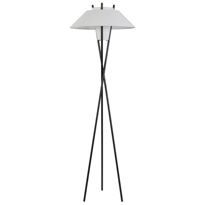 Торшер Chaney Floor Lamp Белый Черный в Перми | Loft Concept 