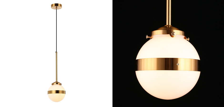 Подвесной светильник White Sphere Латунь Подвесной светильник White Sphere Латунь - Loft-Concept в Перми