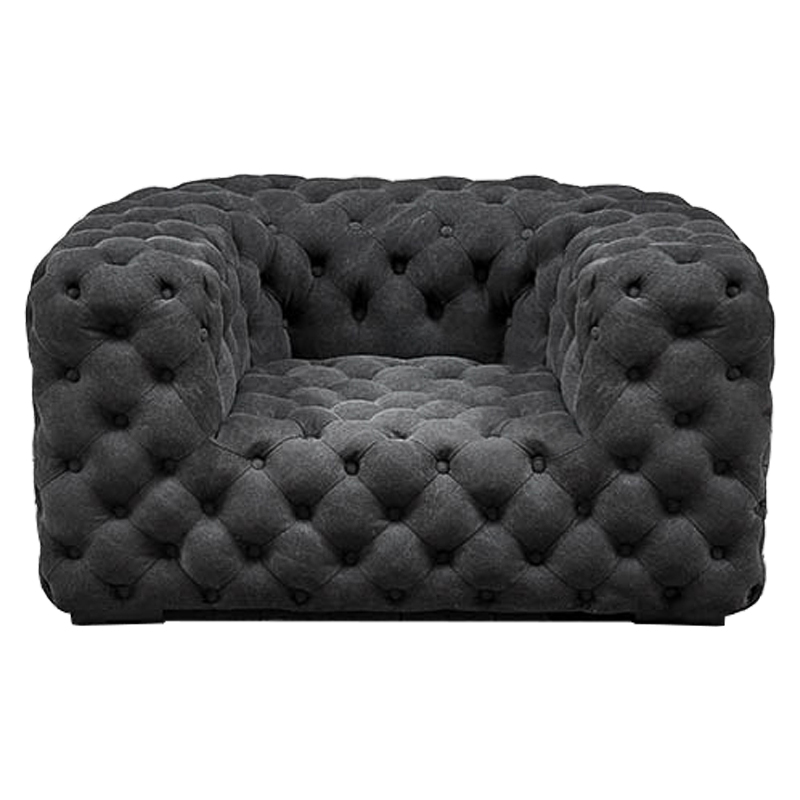 Кресло Soho Tufted Graphite Armchair Графит в Перми | Loft Concept 