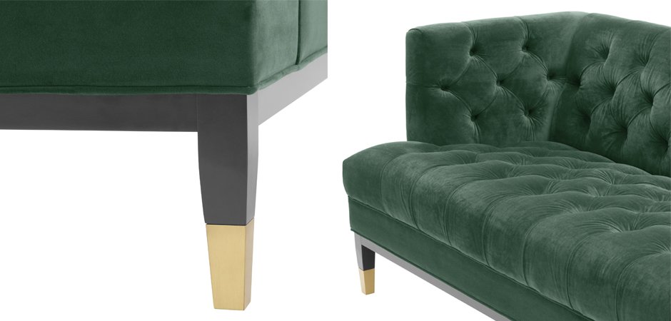 Диван Eichholtz Sofa Castelle dark green Диван Eichholtz Sofa Castelle dark green - Loft-Concept в Перми