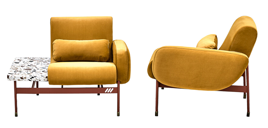 Кресло Mustard and Terrazzo Chair Кресло Mustard and Terrazzo Chair - Loft-Concept в Перми
