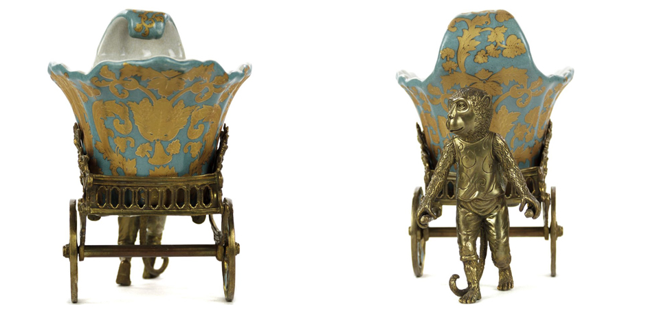 Чаша Monkey and Pale Blue Cart Чаша Monkey and Pale Blue Cart - Loft-Concept в Перми
