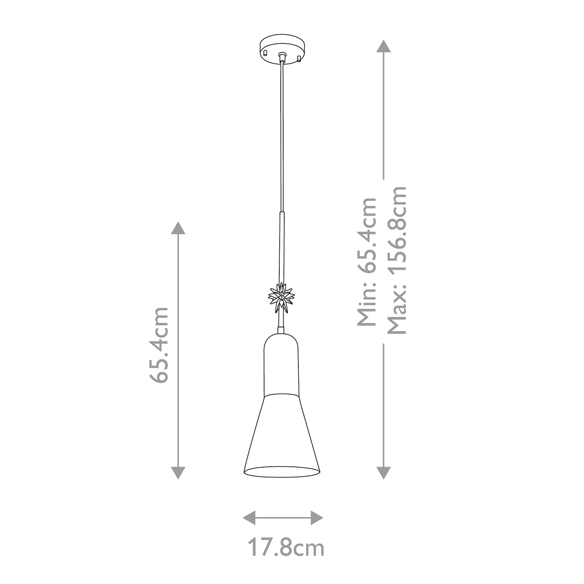  Подвесной светильник черного матового цвета с конусным плафоном 65 см Elstead Lighting в Перми