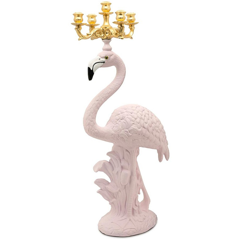 Подсвечник Candleholder Flamingo Bisc. Pink Gold Розовый Золотой в Перми | Loft Concept 