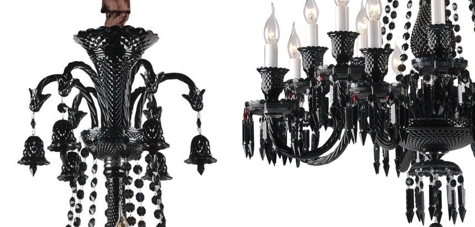 Люстра BACCARAT Zenith Midnight Chandelier 18 Люстра BACCARAT Zenith Midnight Chandelier 18 - Loft-Concept в Перми