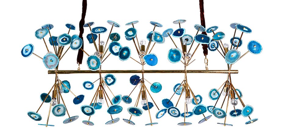 Люстра Agate Burst Chandelier Blue Line Люстра Agate Burst Chandelier Blue Line - Loft-Concept в Перми