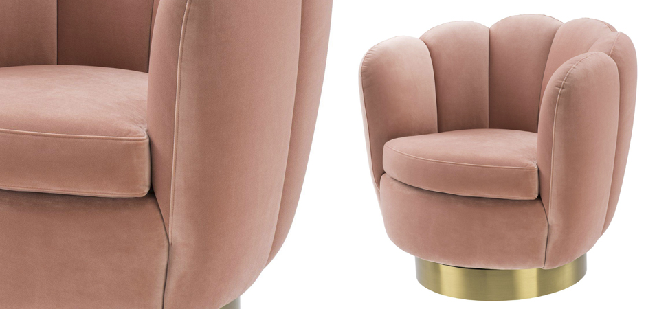 Кресло Eichholtz Swivel Chair Mirage nude Кресло Eichholtz Swivel Chair Mirage nude - Loft-Concept в Перми