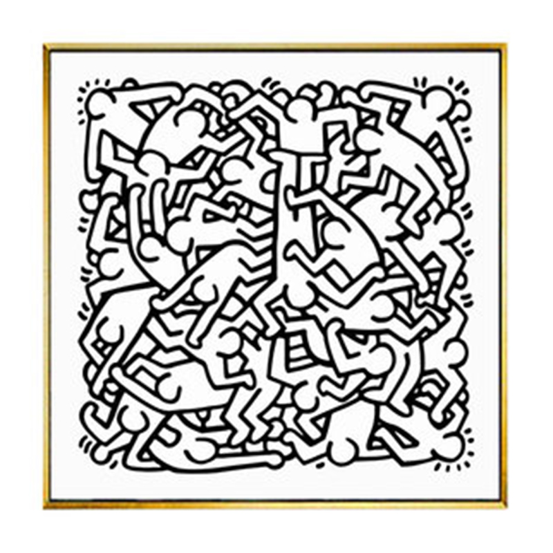 Постер Keith Haring 27 Черно-белый в Перми | Loft Concept 