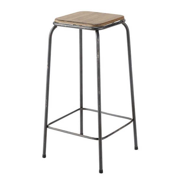 Барный стул Industrial Metal Rust Kraft Barstool Коричневый Сталь в Перми | Loft Concept 