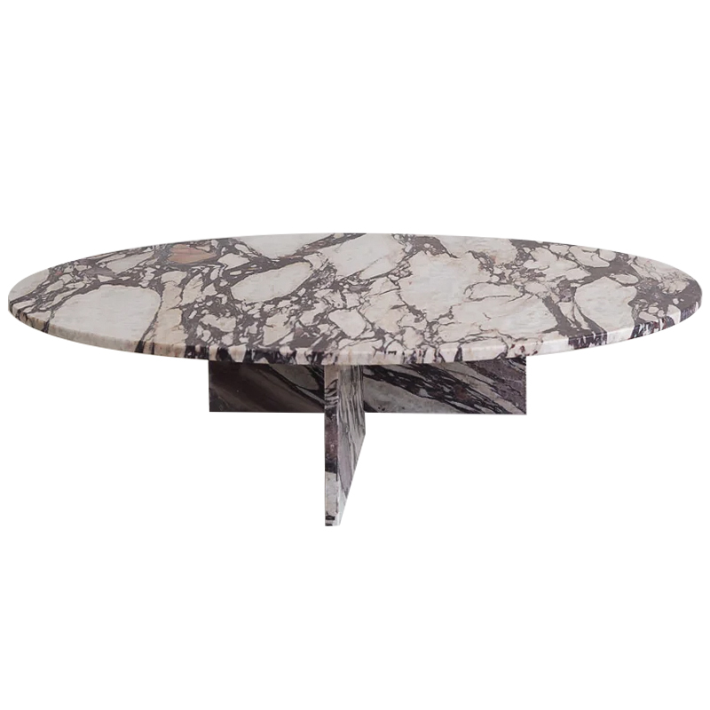 Кофейный стол Enzo Marble Coffee table Серый Бежево-серый Коричневый в Перми | Loft Concept 