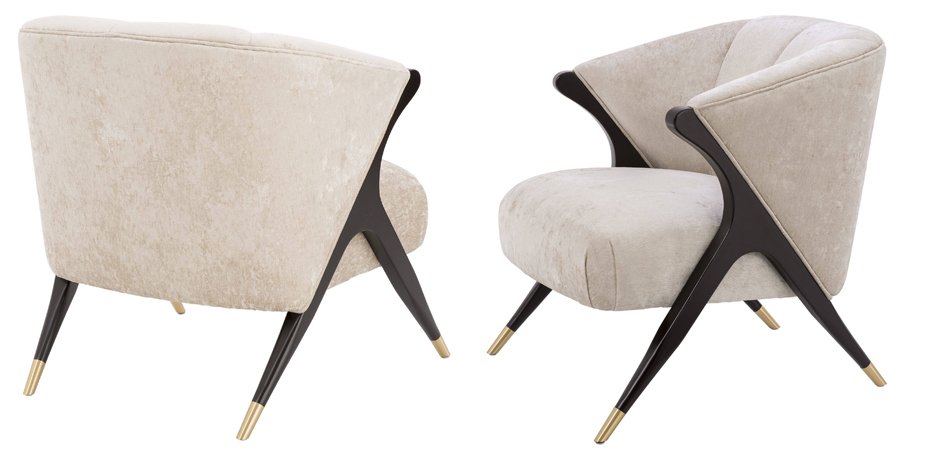 Кресло Eichholtz Chair Pavone White Кресло Eichholtz Chair Pavone White - Loft-Concept в Перми