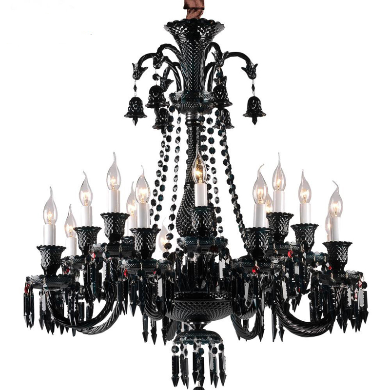 Люстра BACCARAT Zenith Midnight Chandelier 18 Черный в Перми | Loft Concept 