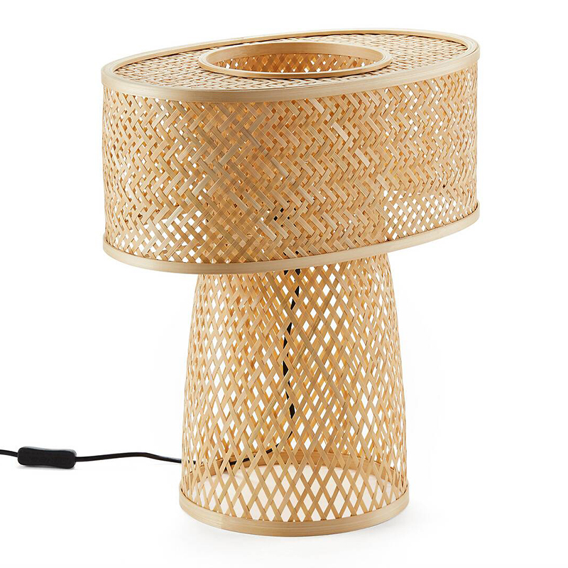 Настольная лампа Maren Wicker Table lamp Бежевый в Перми | Loft Concept 