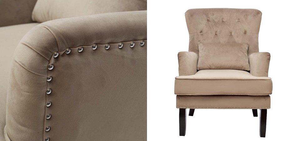 Кресло Stony Brook Chair Beige Кресло Stony Brook Chair Beige - Loft-Concept в Перми