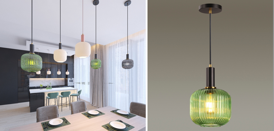 Подвесной светильник Ferm Living chinese lantern Green Подвесной светильник Ferm Living chinese lantern Green - Loft-Concept в Перми