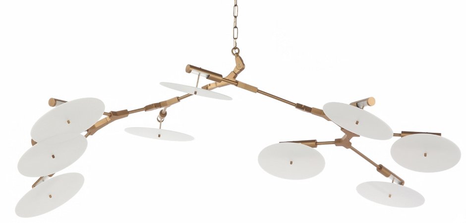 Люстра White Disc 9 ламп Люстра White Disc 9 ламп - Loft-Concept в Перми