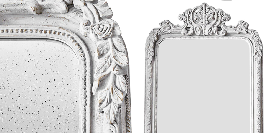 Зеркало Aged White Mirror Зеркало Aged White Mirror - Loft-Concept в Перми