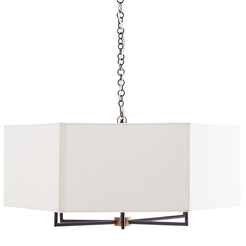 Люстра Arteriors OXFORD CHANDELIER Бронза Белый Черный в Перми | Loft Concept 