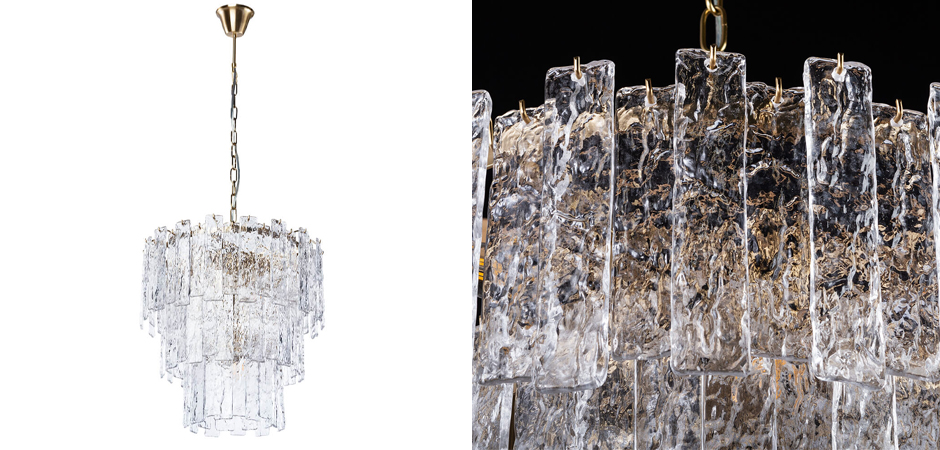Люстра Iceberg Glass с Рельефным стеклом Люстра Iceberg Glass с Рельефным стеклом - Loft-Concept в Перми