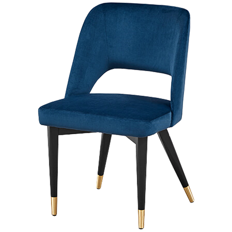 Стул Neasan Stool blue Черный Синий Латунь в Перми | Loft Concept 