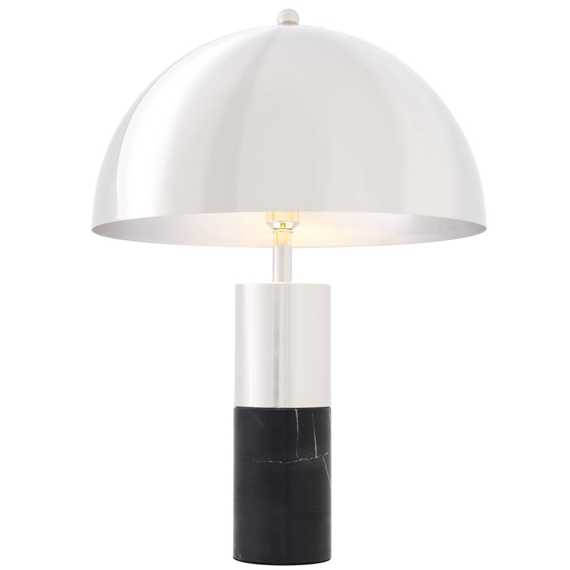 Настольная лампа Eichholtz Table Lamp Flair nickel Никель Черный в Перми | Loft Concept 