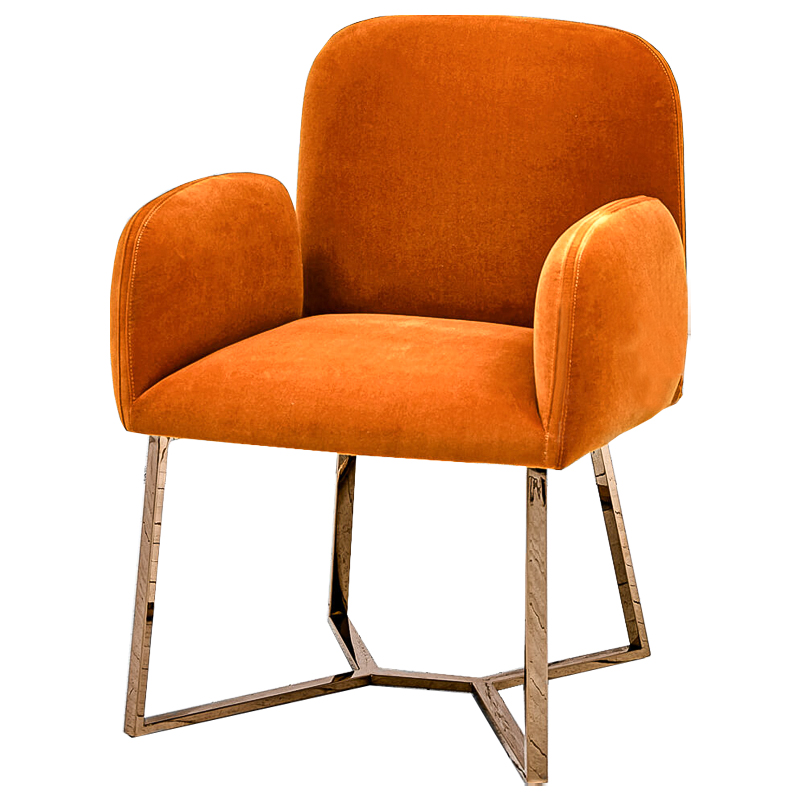 Стул Clifford Stool Orange Оранжевый Розовое золото в Перми | Loft Concept 