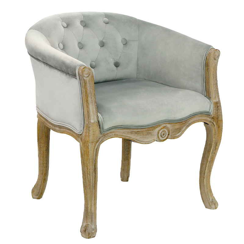 Кресло French Provence Armchair Roderic light blue Голубой в Перми | Loft Concept 