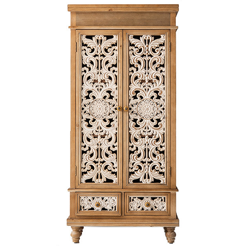 Шкаф Noemie Provence Cabinet Древесина Белый в Перми | Loft Concept 