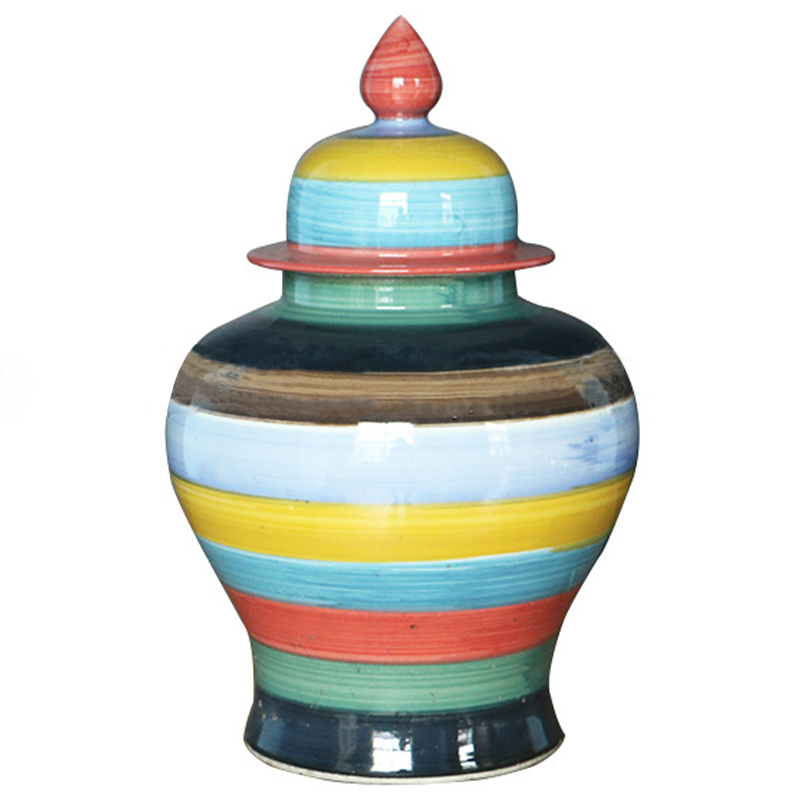 Ваза Colored Stripes Rainbow Vase Мульти в Перми | Loft Concept 