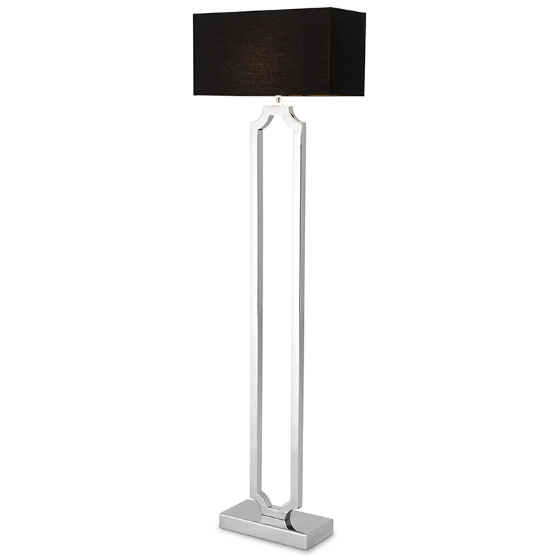 Торшер Eichholtz Floor Lamp Sterlington Никель Черный в Перми | Loft Concept 