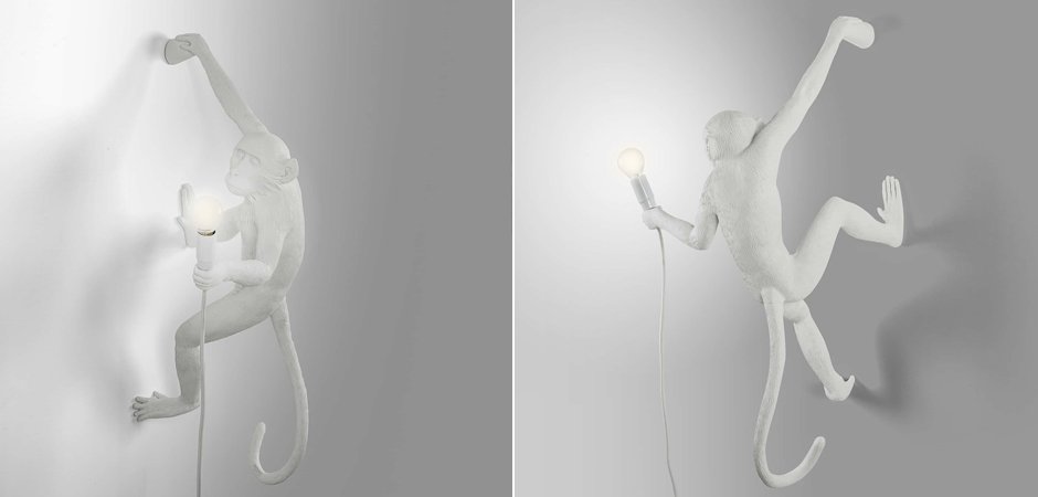 Бра Seletti The Monkey Lamp Hanging Version Right Бра Seletti The Monkey Lamp Hanging Version Right - Loft-Concept в Перми