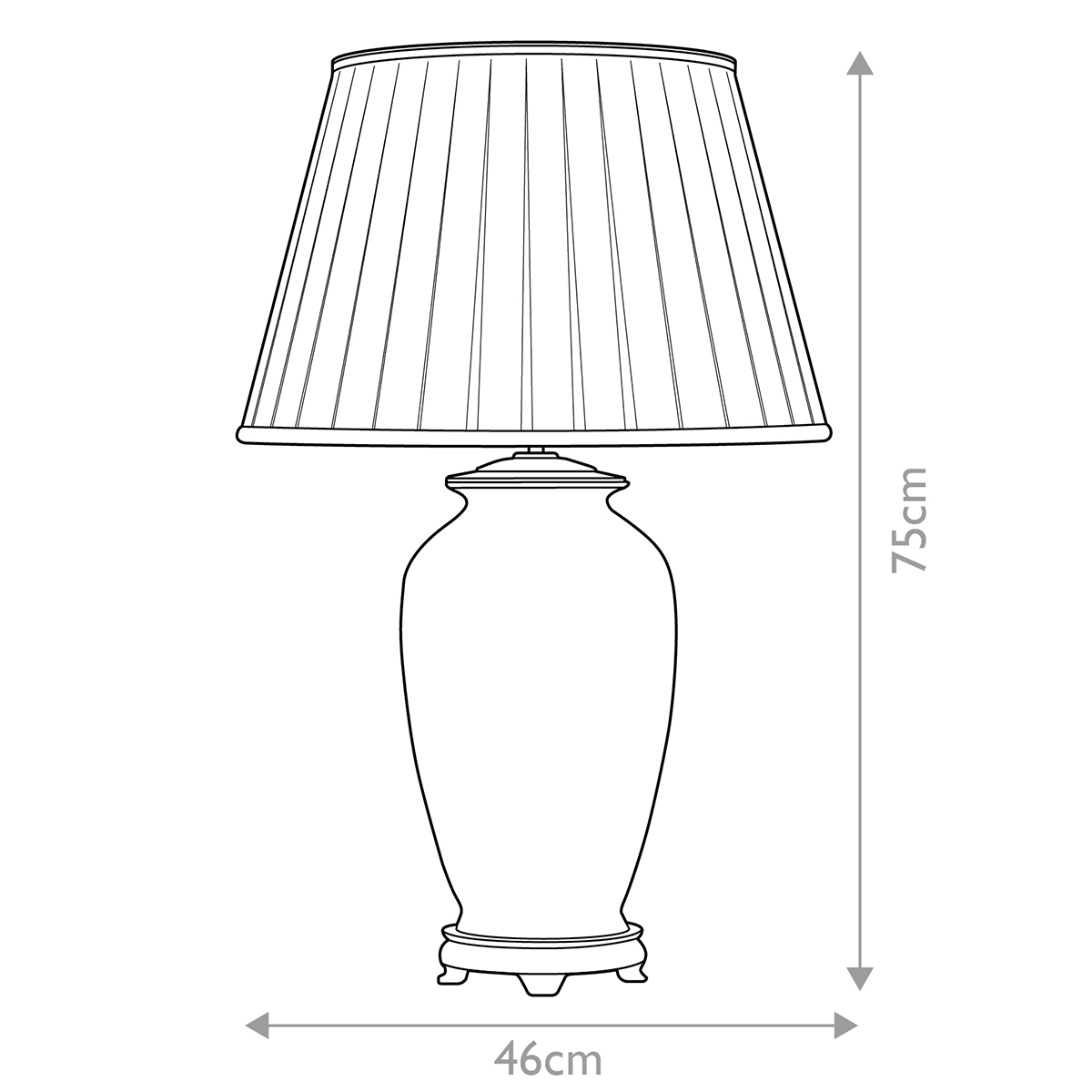 Настольная лампа восточная с основанием из керамики серебряная с цветочным и лиственным декором и белым плиссированным абажуром Elstead Lighting в Перми
